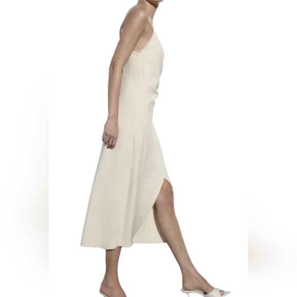 Zara Oyster white sparkly straps long slip dress 2 available (1)M (1)XL - Picture 5 of 11